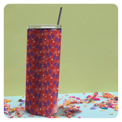 Mars Sailor Scout Patterned Skinny Tumbler