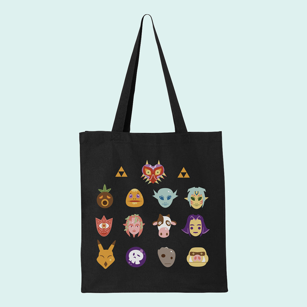 Majora Masks Grid Tote Bag