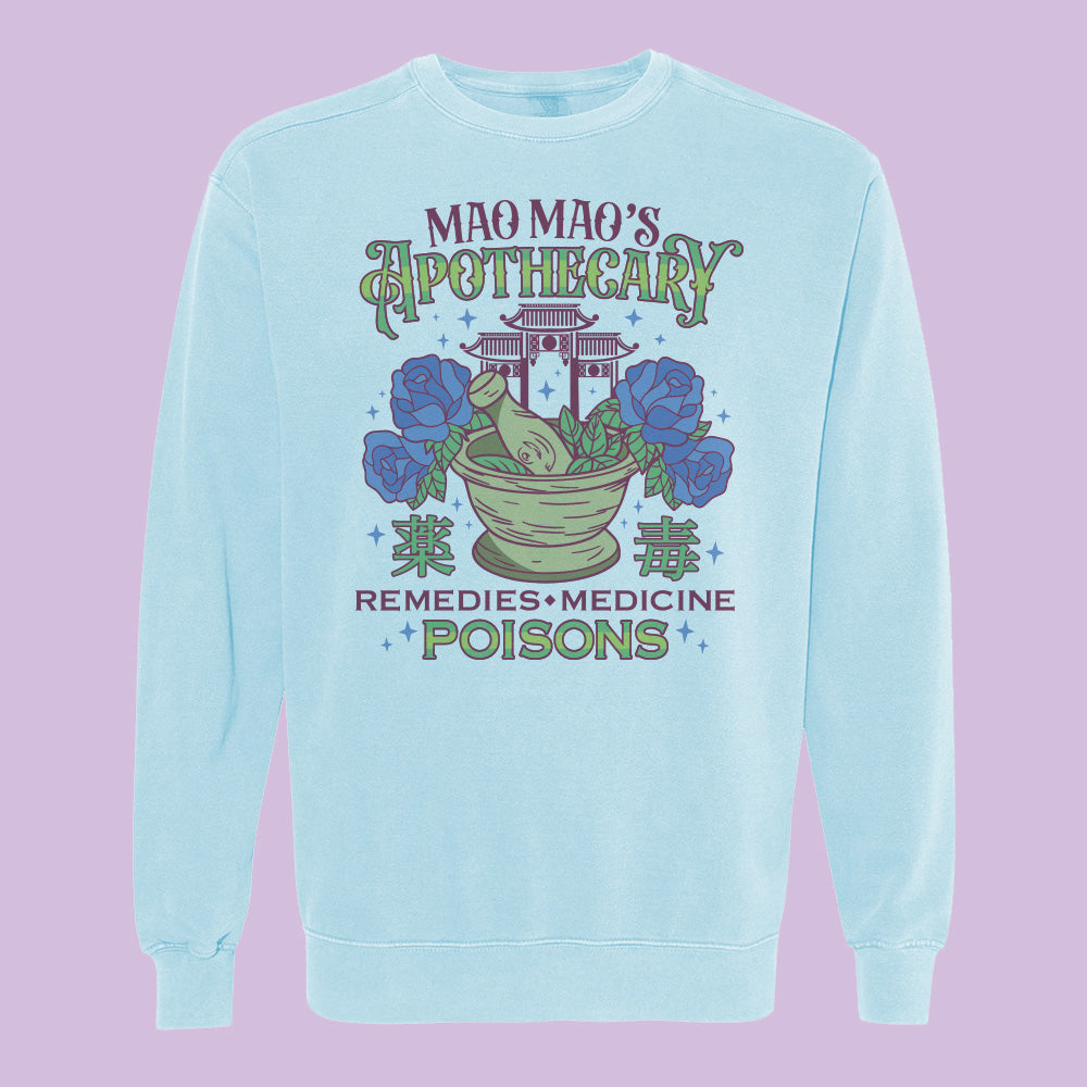 Mao Mao's Apothecary Poisons Comfort Colors Crewneck Sweatshirt