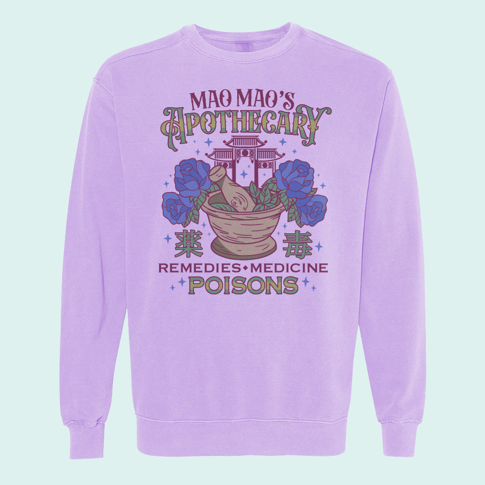 Mao Mao's Apothecary Poisons Comfort Colors Crewneck Sweatshirt