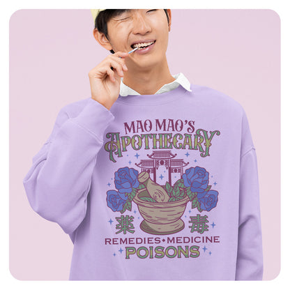 Mao Mao's Apothecary Poisons Comfort Colors Crewneck Sweatshirt