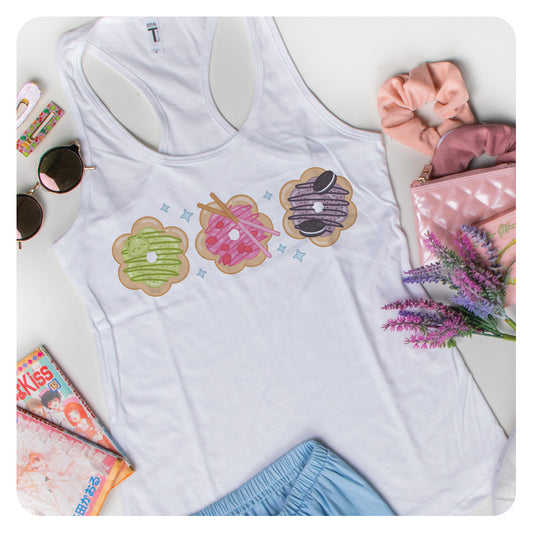 Mochi Donuts Racerback Tank