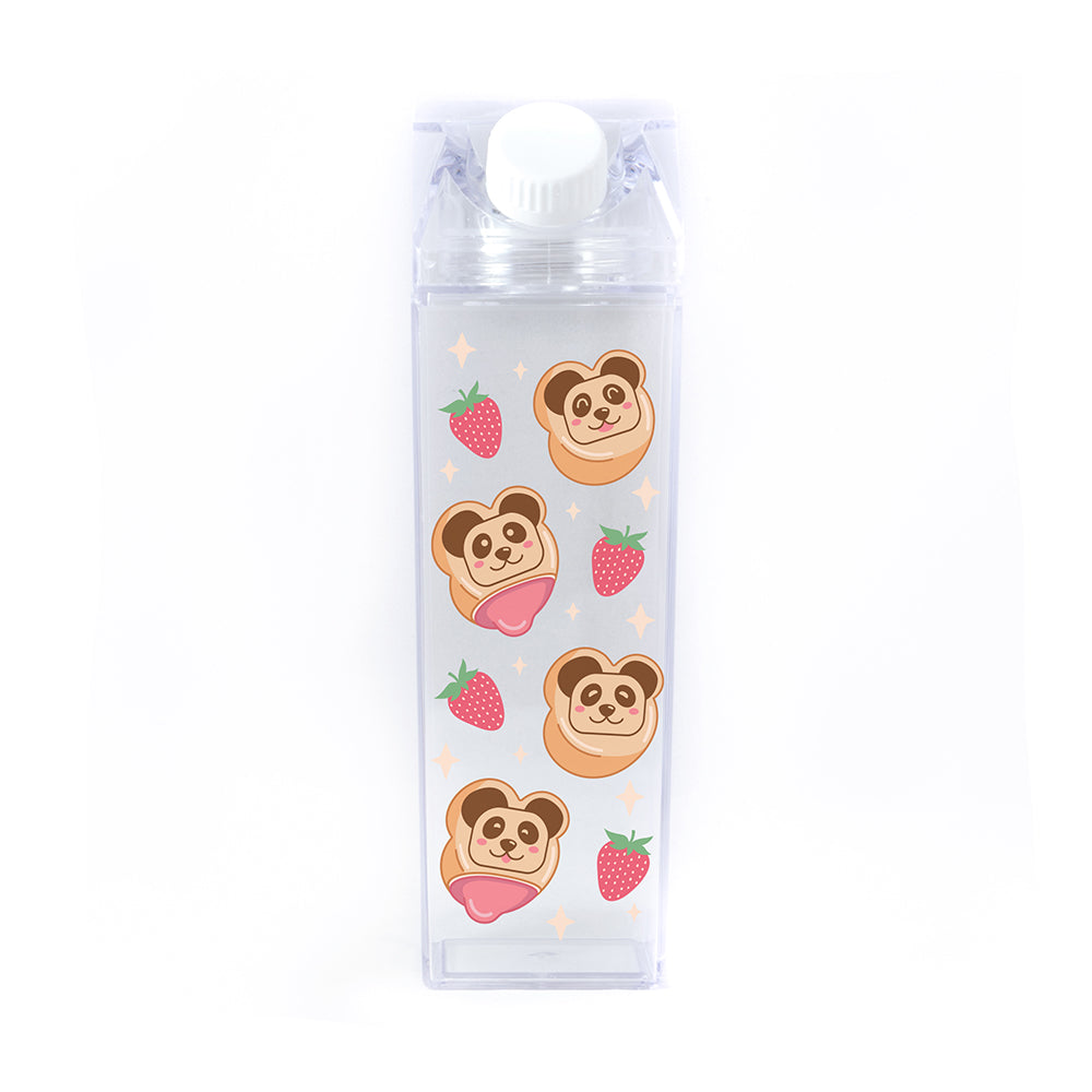 Panda Cookies Milk Carton Bottle