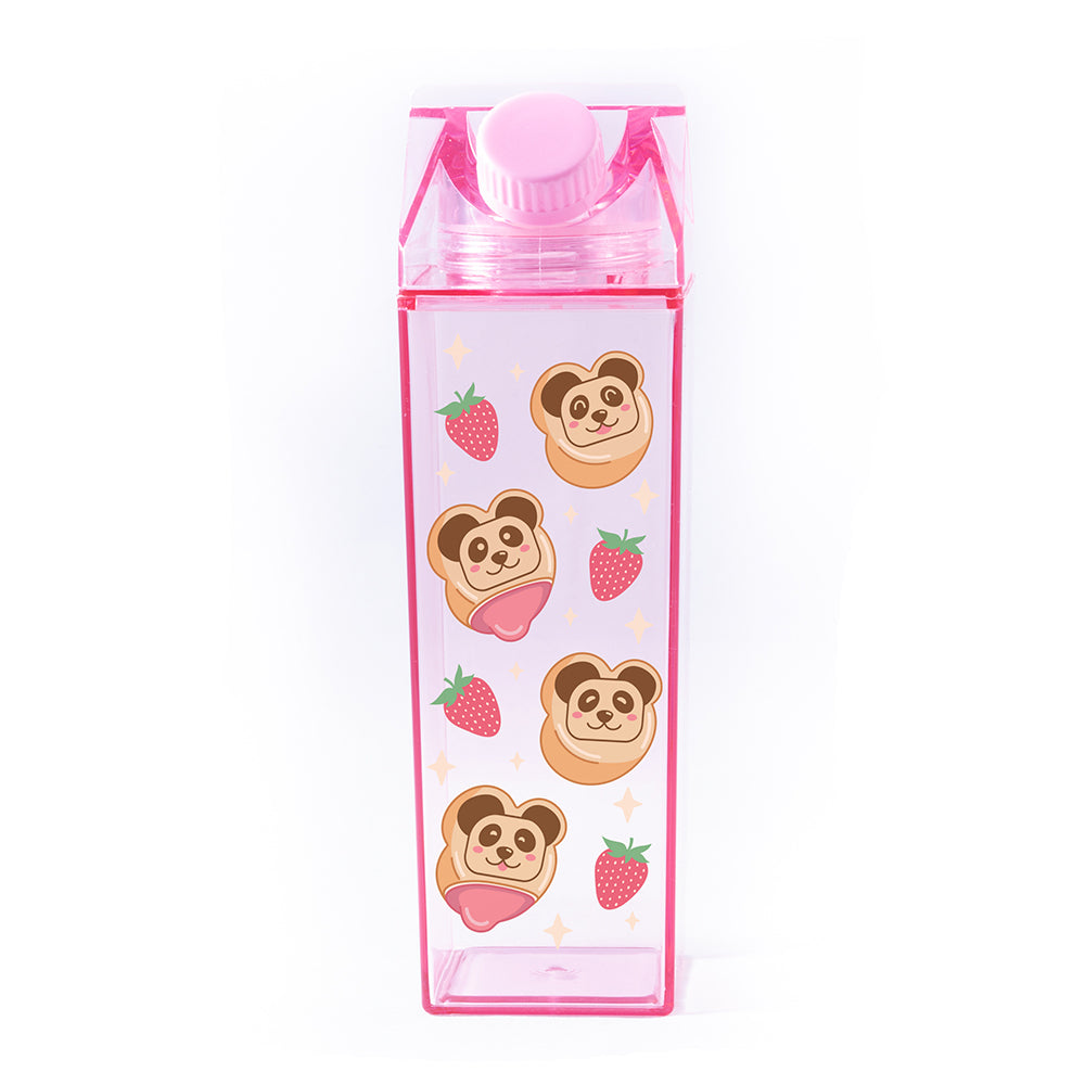 Panda Cookies Milk Carton Bottle