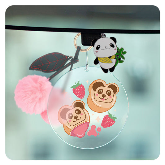 Panda Cookies Rearview Mirror Hang