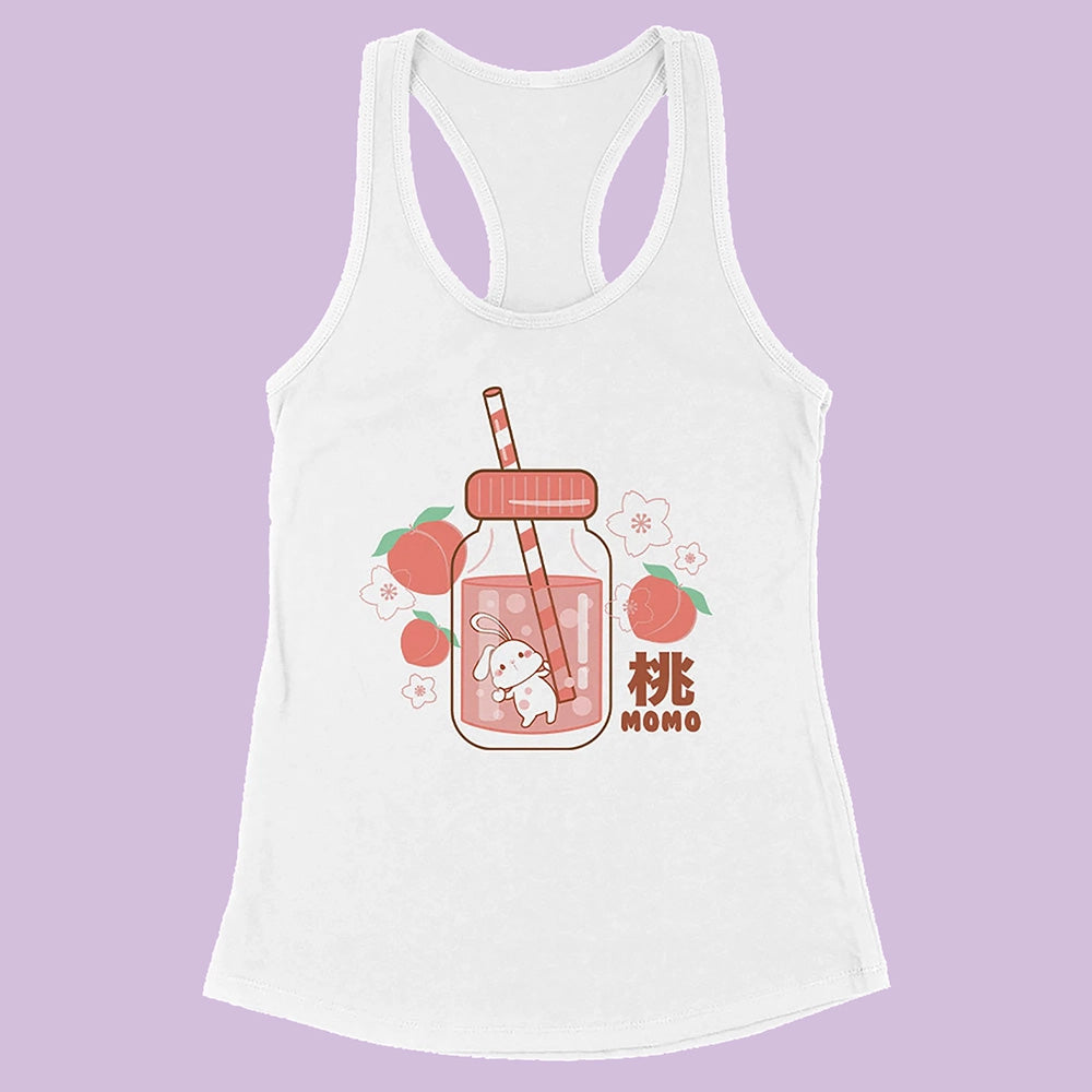 Peach Milk Bunny Racerback Tank