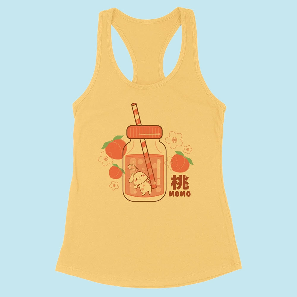 Peach Milk Bunny Racerback Tank