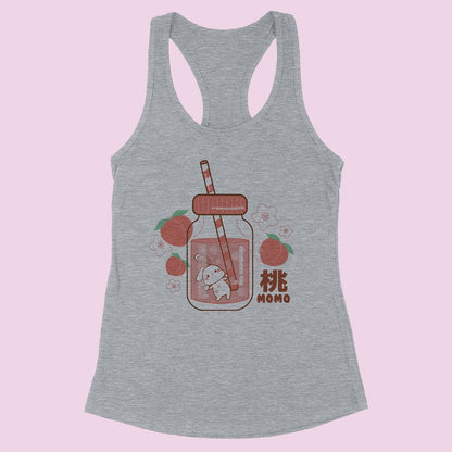 Peach Milk Bunny Racerback Tank