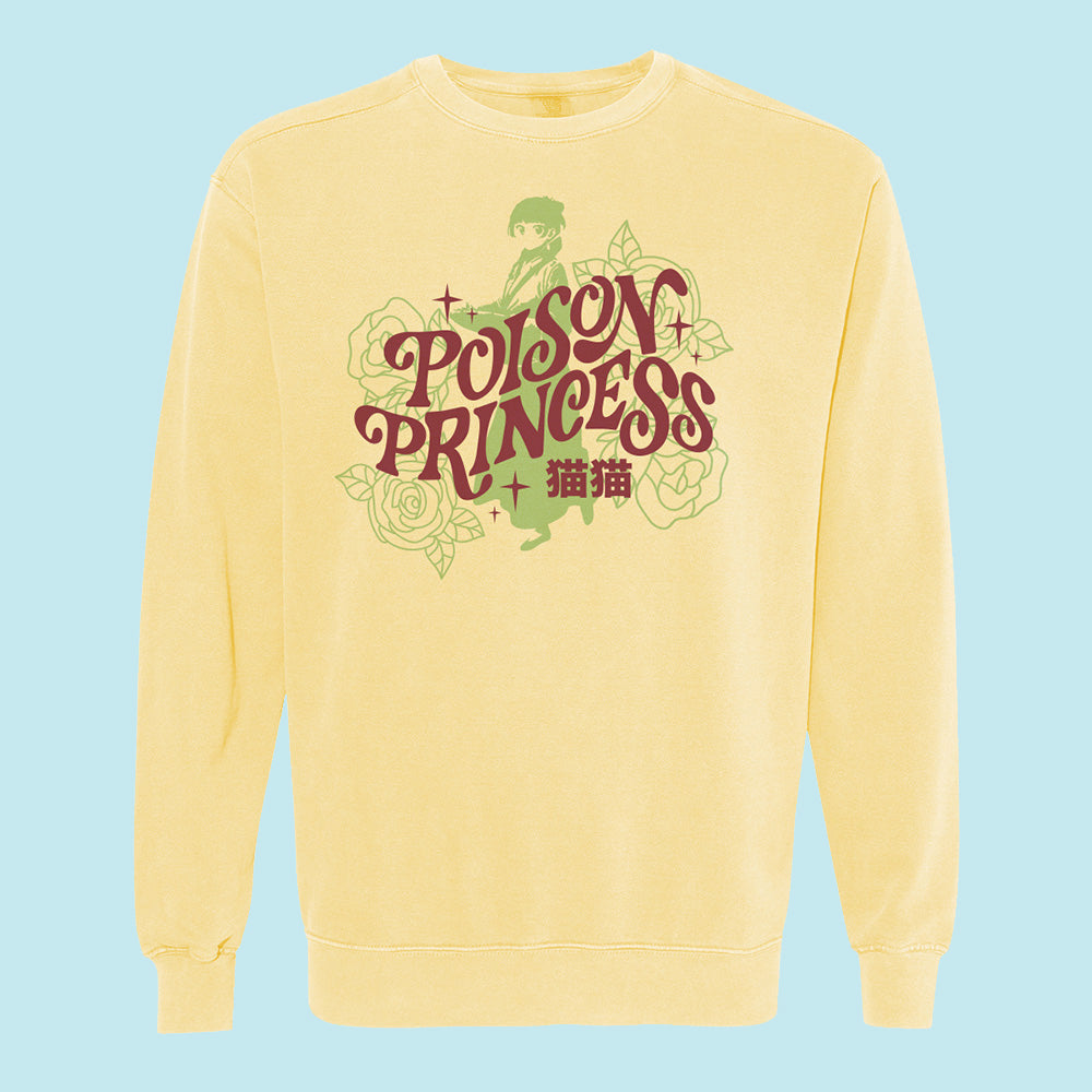 Poison Princess Comfort Colors Crewneck Sweatshirt