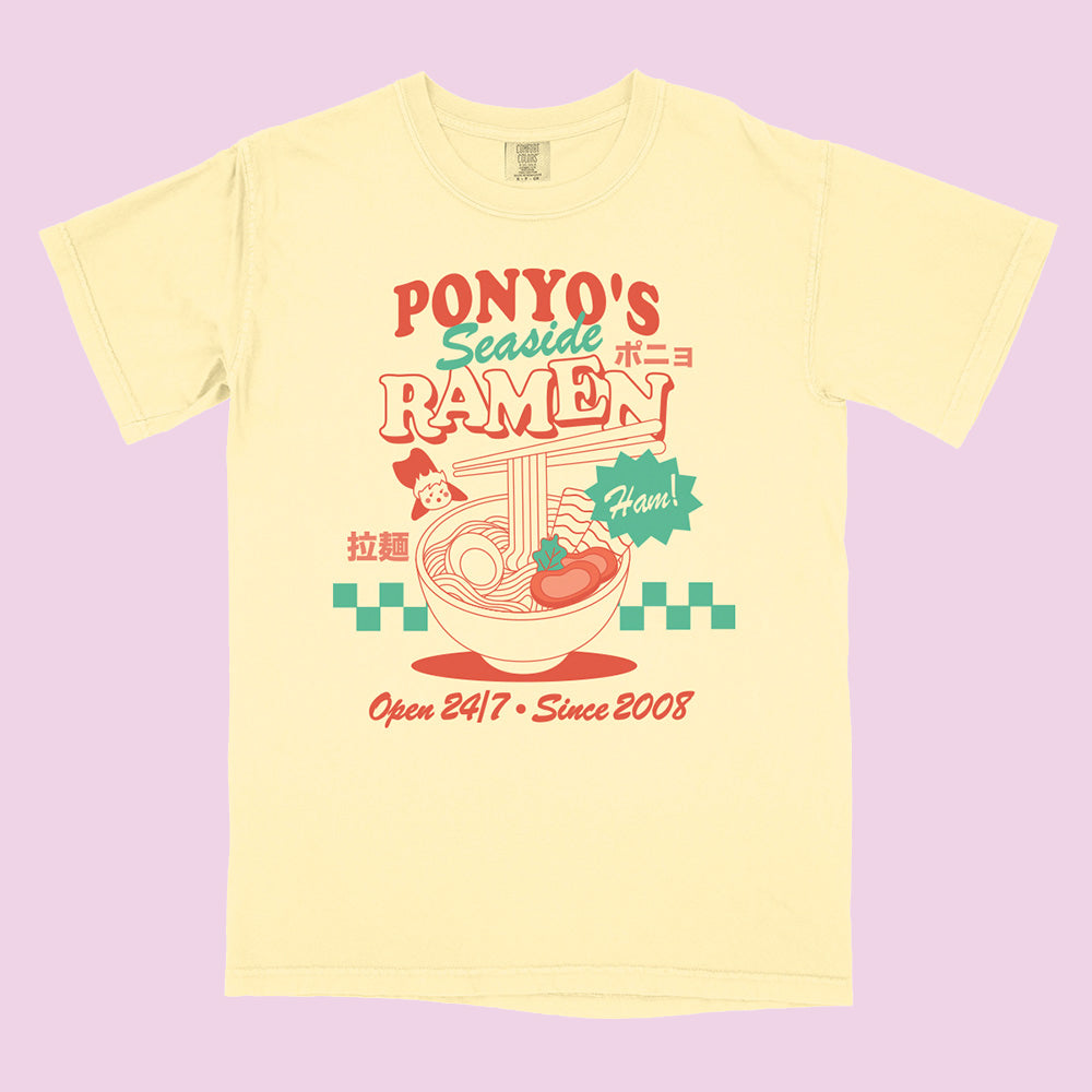 Ponyo's Seaside Ramen Comfort Colors T-Shirt