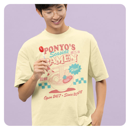 Ponyo's Seaside Ramen Comfort Colors T-Shirt