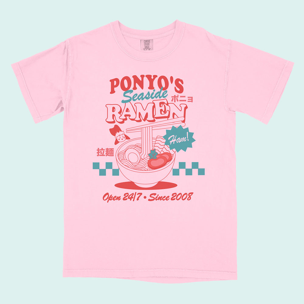 Ponyo's Seaside Ramen Comfort Colors T-Shirt