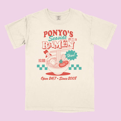 Ponyo's Seaside Ramen Comfort Colors T-Shirt