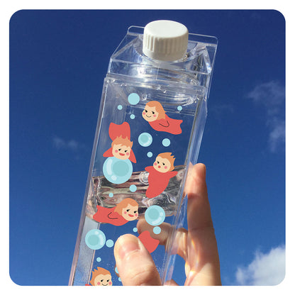 Fish Sisters Milk Carton Bottle