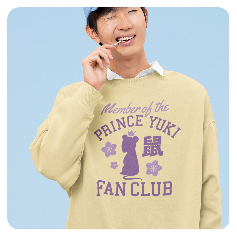 Prince Yuki Fan Club Comfort Colors Crewneck Sweatshirt