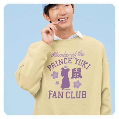 Prince Yuki Fan Club Comfort Colors Crewneck Sweatshirt