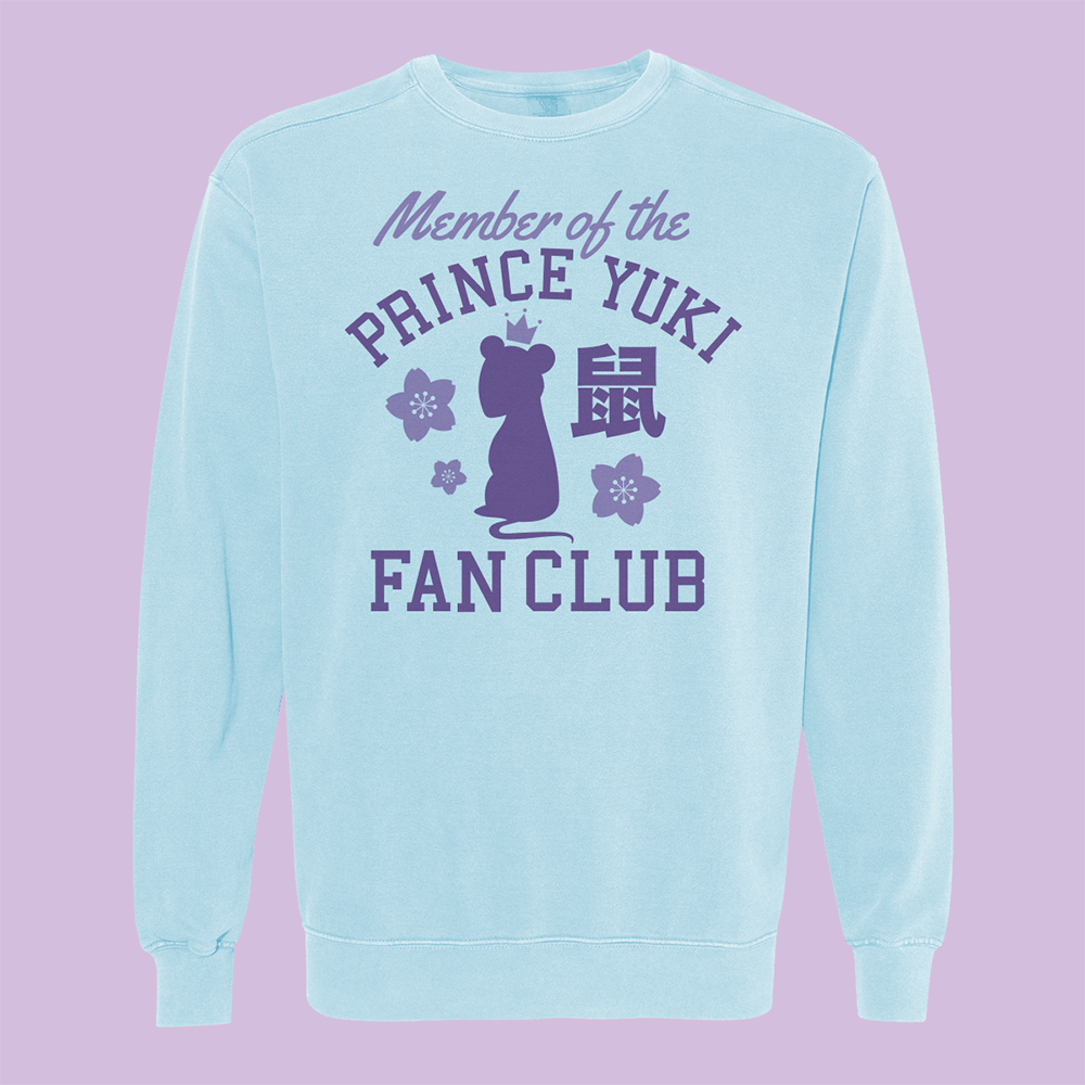 Prince Yuki Fan Club Comfort Colors Crewneck Sweatshirt