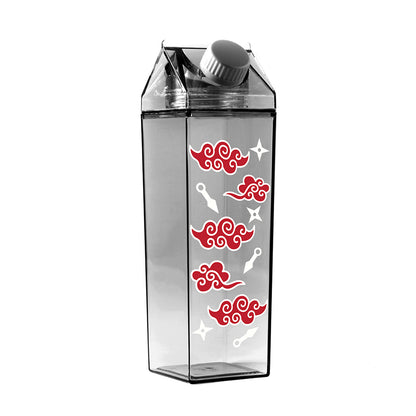 Akatsuki Red Cloud Milk Carton Bottle