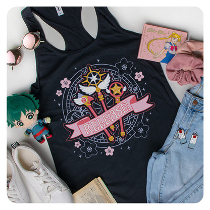 Release Magical Girl Wands Racerback Tank