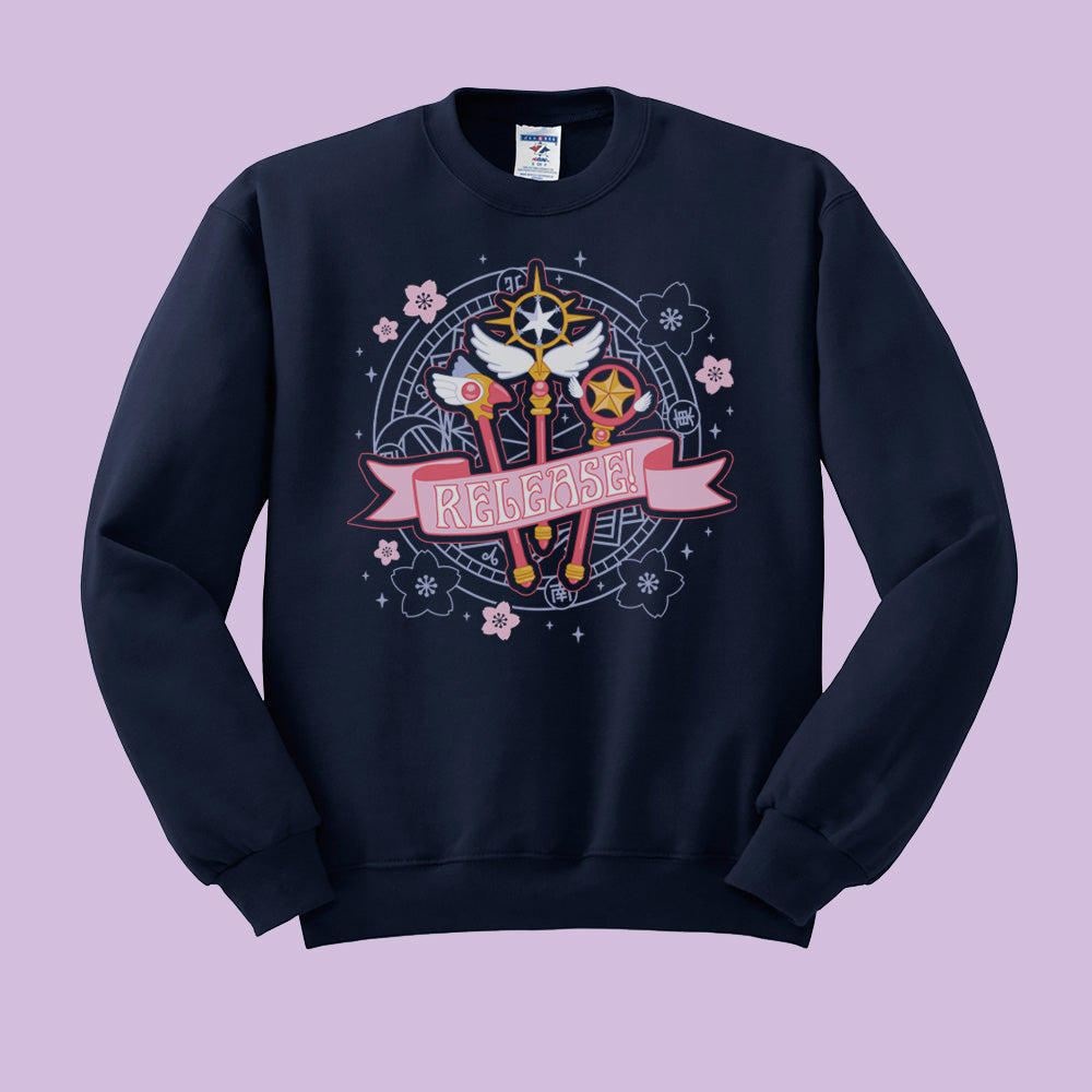 Release Magical Girl Wands Crewneck Sweatshirt