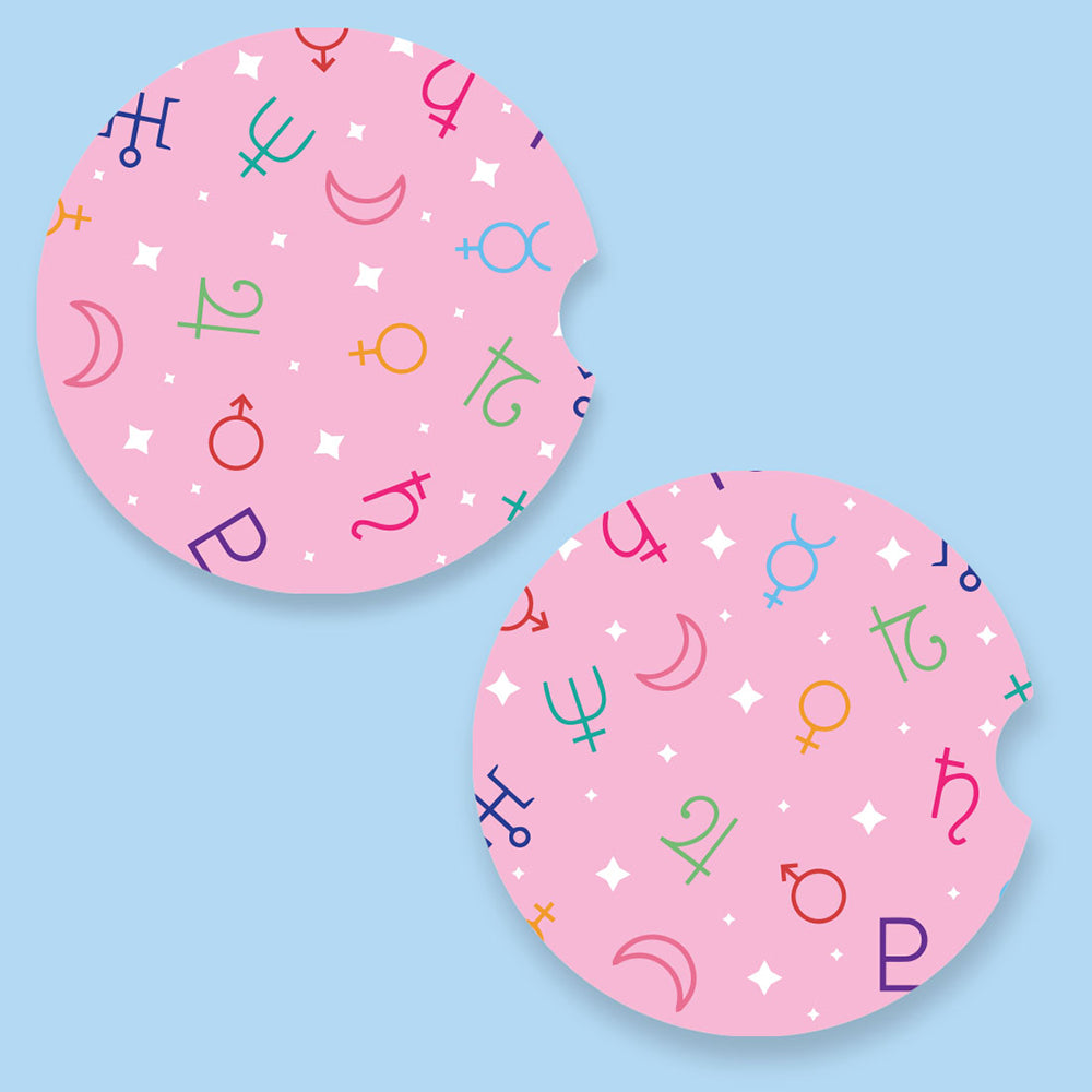 Sailor Scout Symbols Patterned Car Coasters