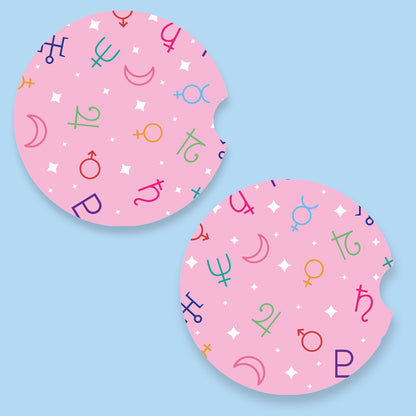 Sailor Scout Symbols Patterned Car Coasters