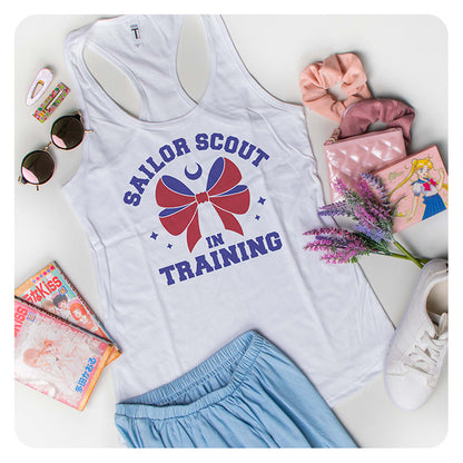 Sailor Scout in Training Racerback Tank