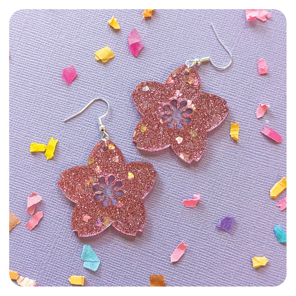 Sakura Flower Acrylic Earrings