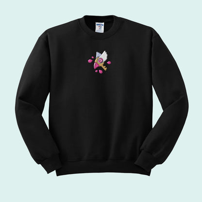 Sakura Key Embroidered Crewneck Sweatshirt