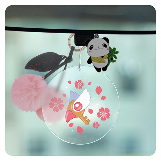 Sakura Key Rearview Mirror Hang