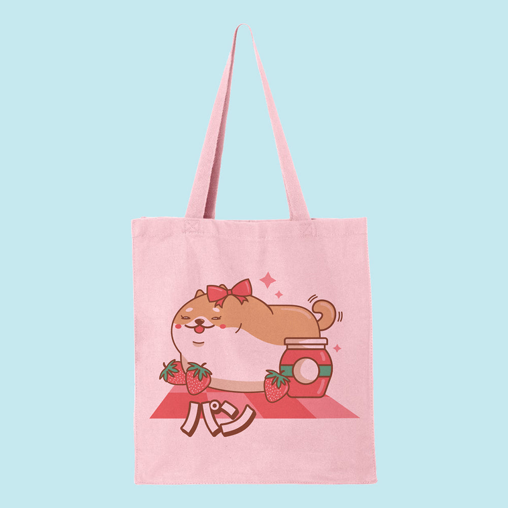 Shiba Inu Bread Loaf Tote Bag