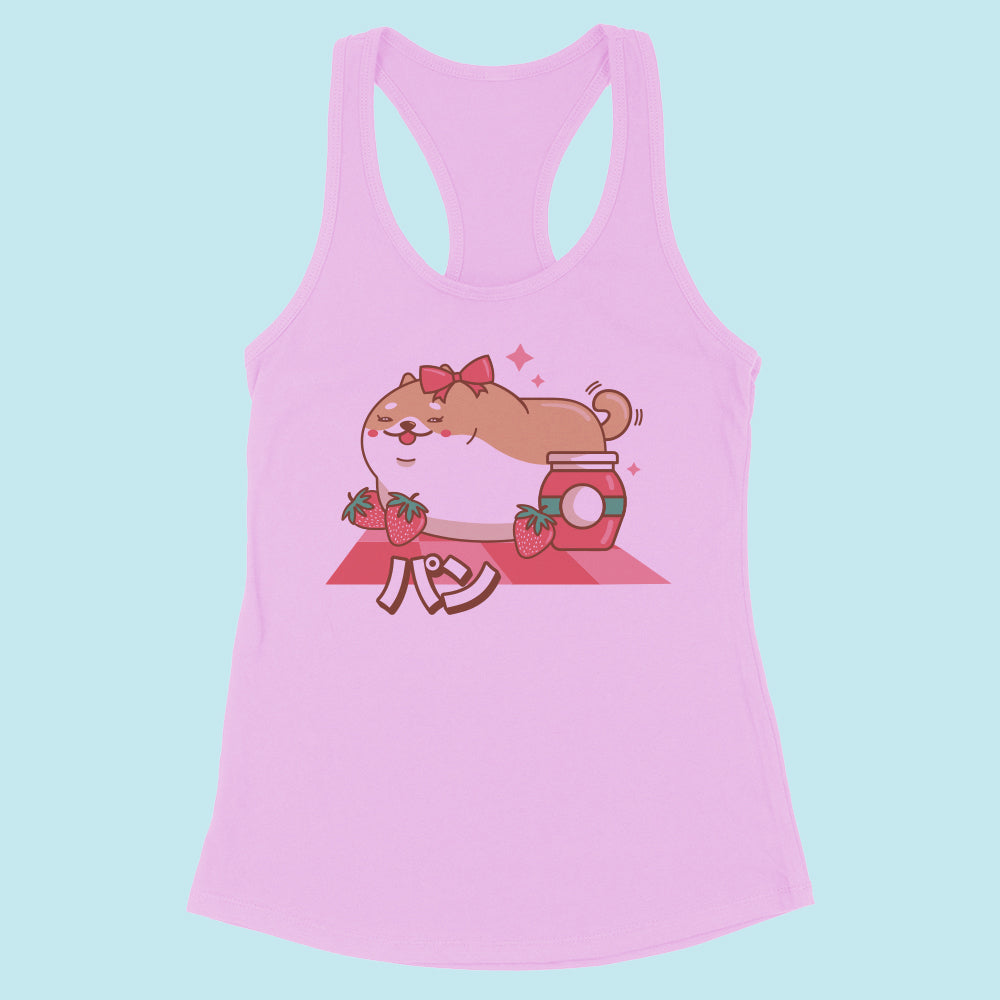 Shiba Inu Bread Loaf Racerback Tank