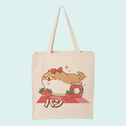 Shiba Inu Bread Loaf Tote Bag