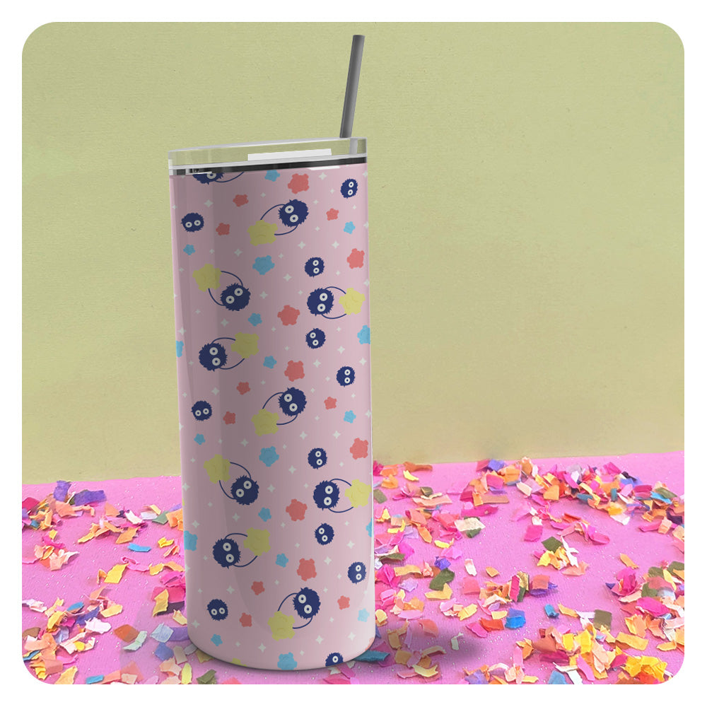 Soot Sprites Patterned Skinny Tumbler