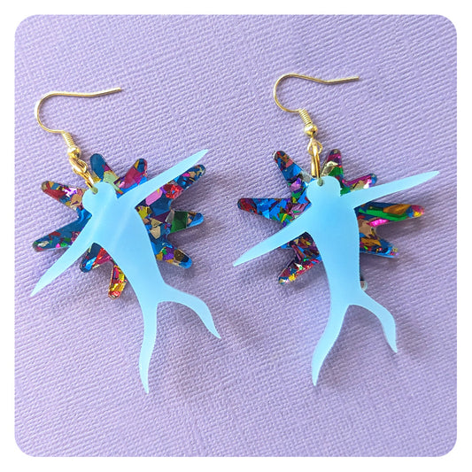 Star Child Acrylic Earrings