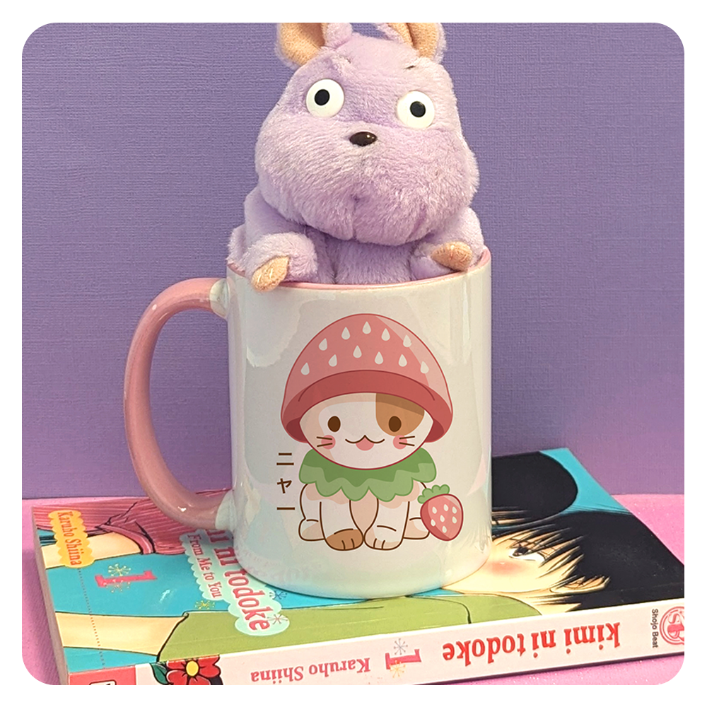 Strawberry Hat Cat Mug