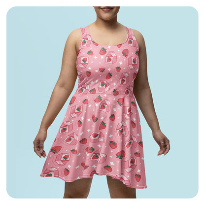 strawberry skater dress Amazon.com: JJ-GOGO Digital Print Strawberry Pattern Skater Dress: Clothing, Shoes & Jewelry