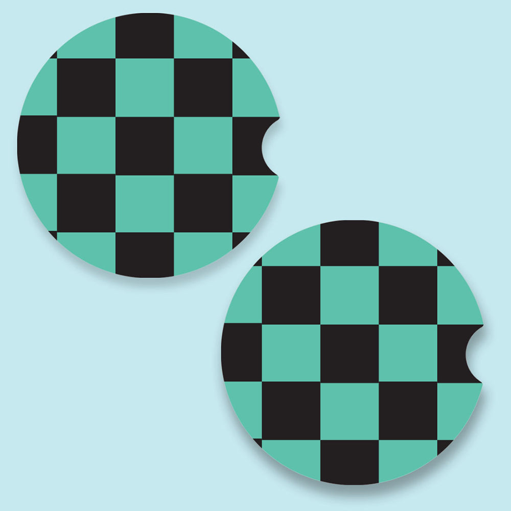 Tanjiro Patterned Car Coasters