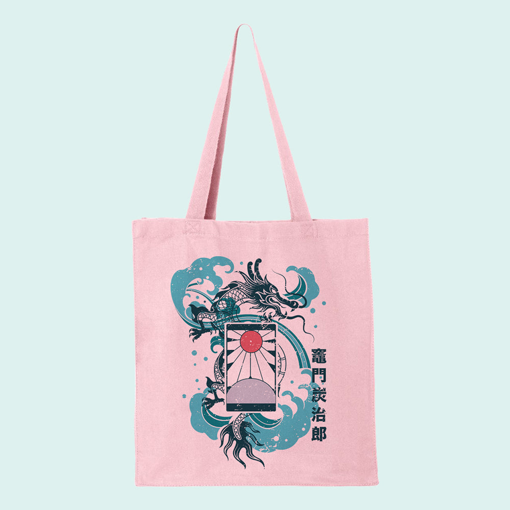 Water Dragon Hanafuda Tote Bag