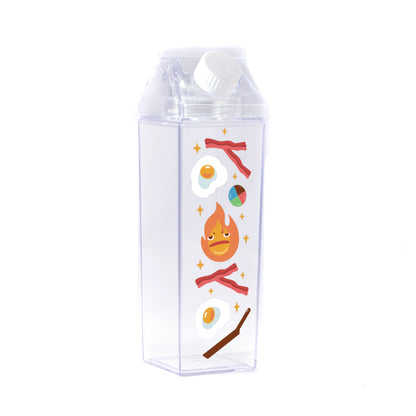 Wizard Breakfast Pattern Milk Carton Bottle