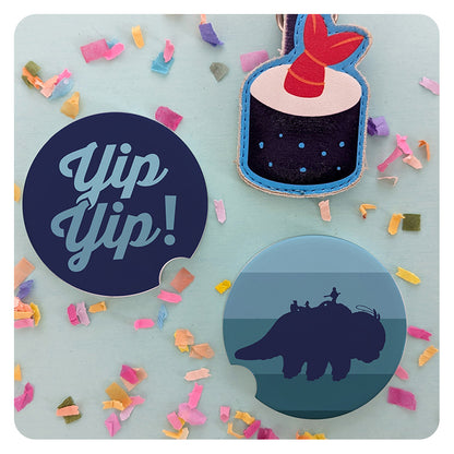 Yip Yip Appa Car Coasters